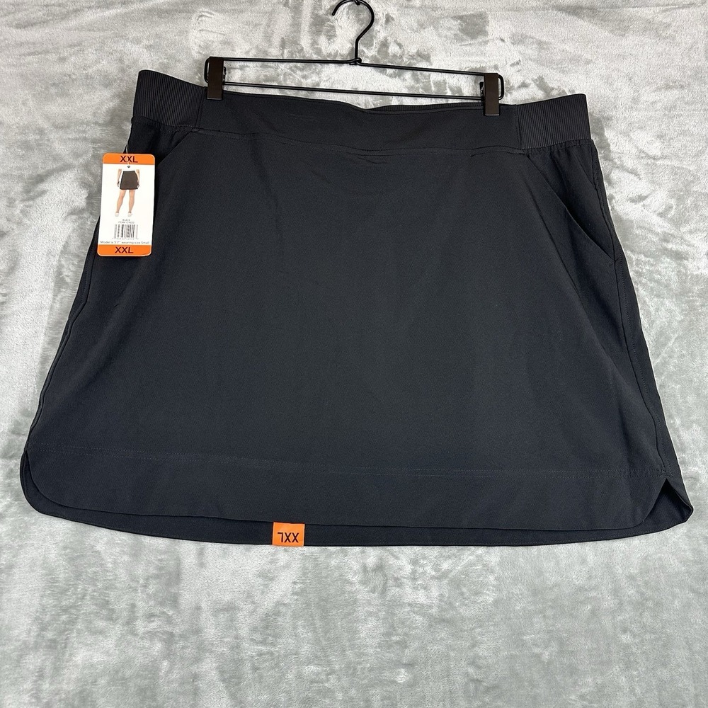 32 Degrees Cool Skirt Skort Women's XXL Black Pull On NEW